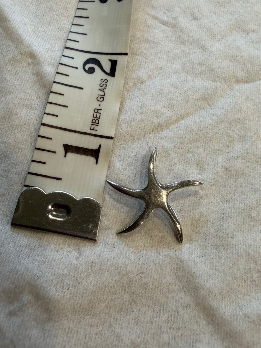 Silver Starfish Charm Pendant